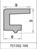 Профиль П-образный силиконовый 751392.166